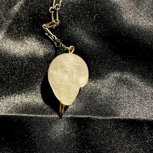 Pamela Love Crystal Skull on Sterling chain necklace